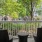 patio with trees
